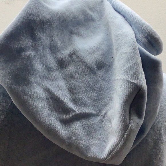 Social Scene Size Large Light Blue Crop Hoodie Zipper Jacket. Preloved - Picture 5 of 7